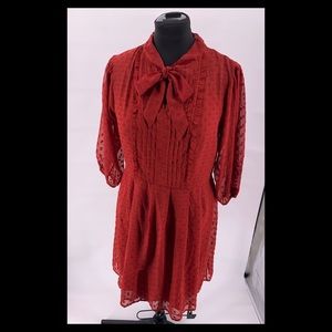 A New Day Ruffle Tie Dress L